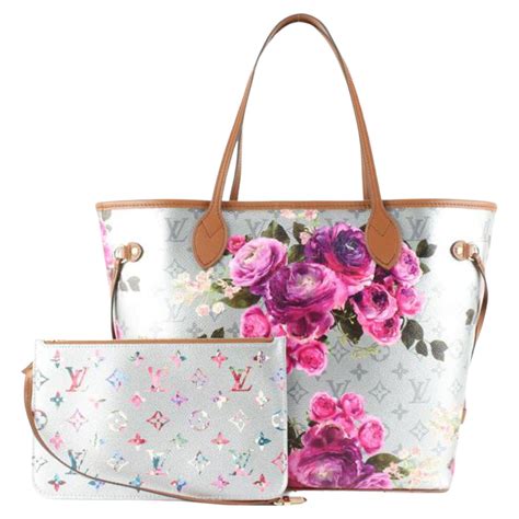 louis vuitton white purse flowers|louis vuitton flower tote.